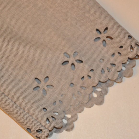 Alfred Dunner Womens Petite Flowerd Gray Jacket - Picture 5 of 12